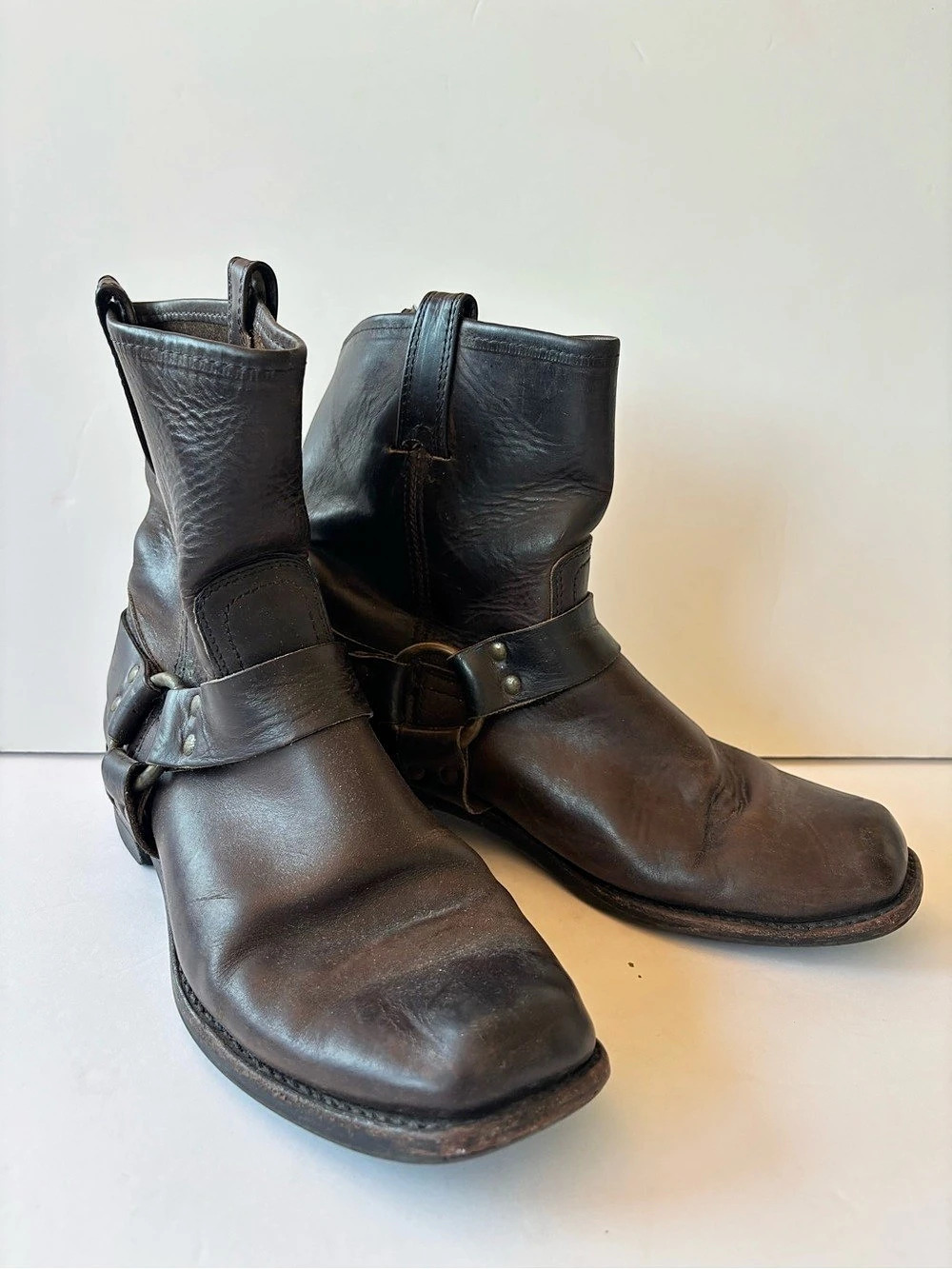 Frye Harness 8R Boots Dark Brown Leather Men’s size 10